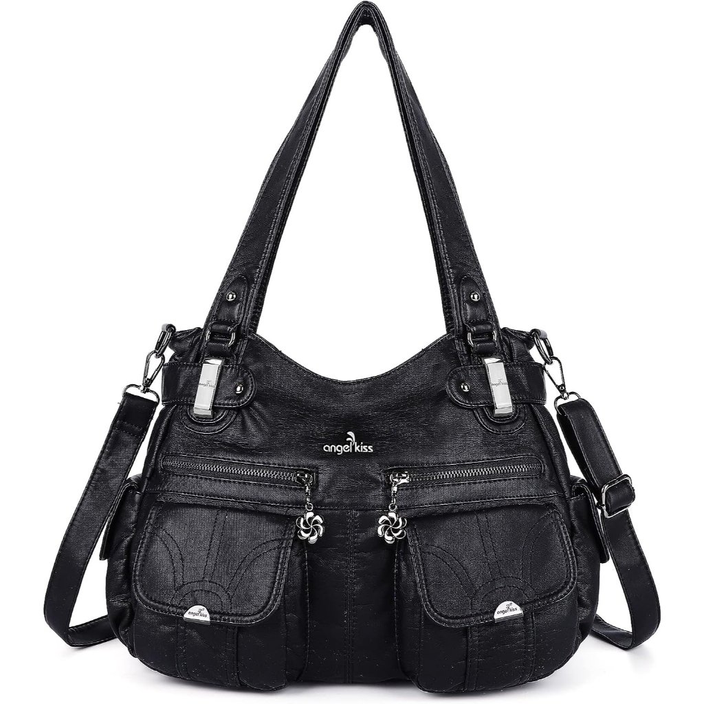 Purses And Handbags Women Tote Shoulder Satchel Hobo Bags Washed Leather Purse